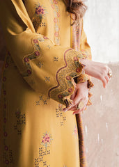 Grace W865-Embroidered 3pc Chikankari Marina Dress With Printed Shawl.