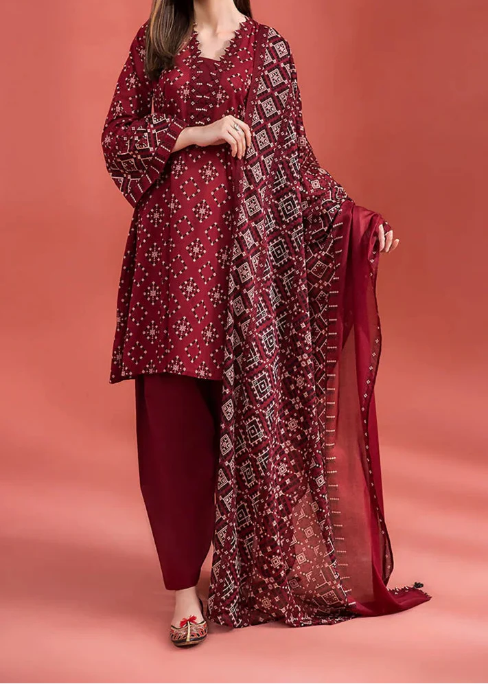 Grace S1387 - Digital Printed 3pc Lawn Dress With Printed Lawn Dupatta.