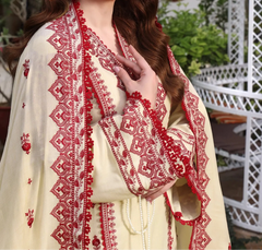 Grace W773 - Embroidered 3pc Marina Dress With Embroidered Marina Shawl.