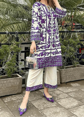 Grace W698 - Digital Printed 3pc Silk dress With Digital Printed Silk dupatta.