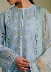 Grace S1111-Embroidered 3pc CHIKANKARI Lawn dress with Printed Munar Dupatta.