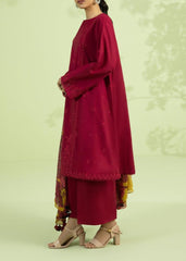 Grace W664-Embroidered 3pc Linen Dress with Printed Munar Dupatta.