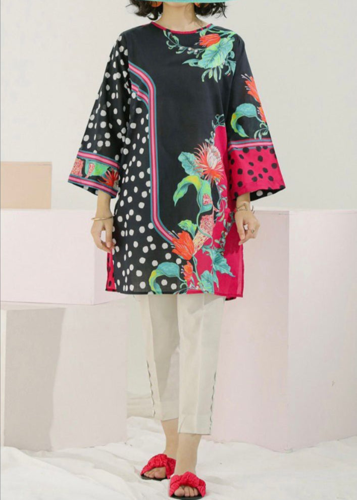 Grace W675- Digital Printed 3pc KOTAIL dress with Digital printed KOTAIL dupatta