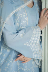 Grace S1188-Embroidered 3pc Lawn Dress With Printed Munar Dupatta.