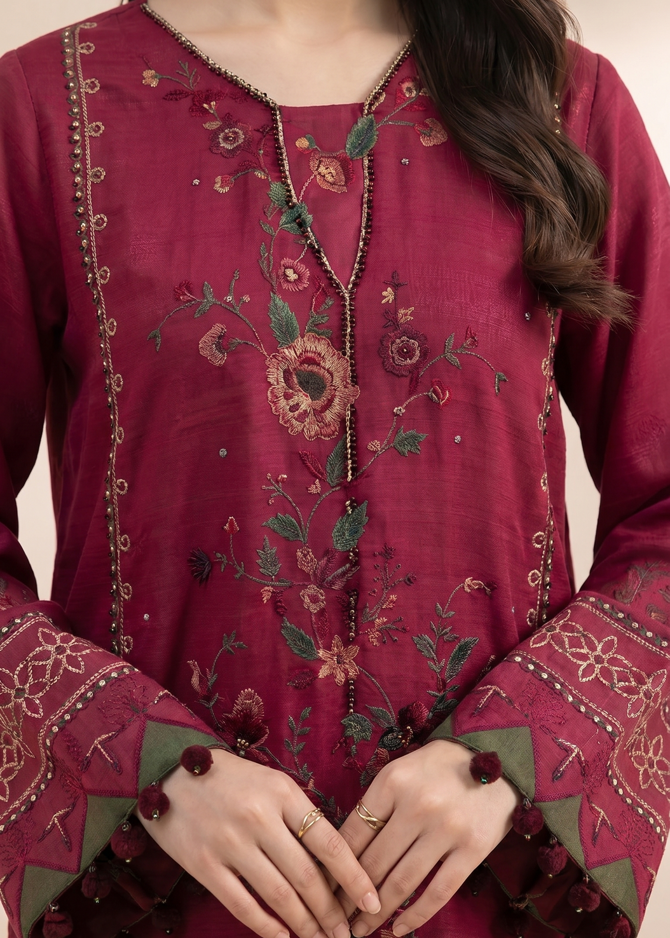 Grace S1380 - Embroidered 3pc Lawn Dress With Printed Lawn Dupatta.