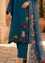 Grace S1499 - Embroidered 3pc CHIKANKARI Lawn Dress With Printed Lawn Dupatta.