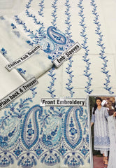 Grace Z-(S316)- Stitched Embroidered 3PC Lawn Dress With Embroidered Chiffon Dupatta.