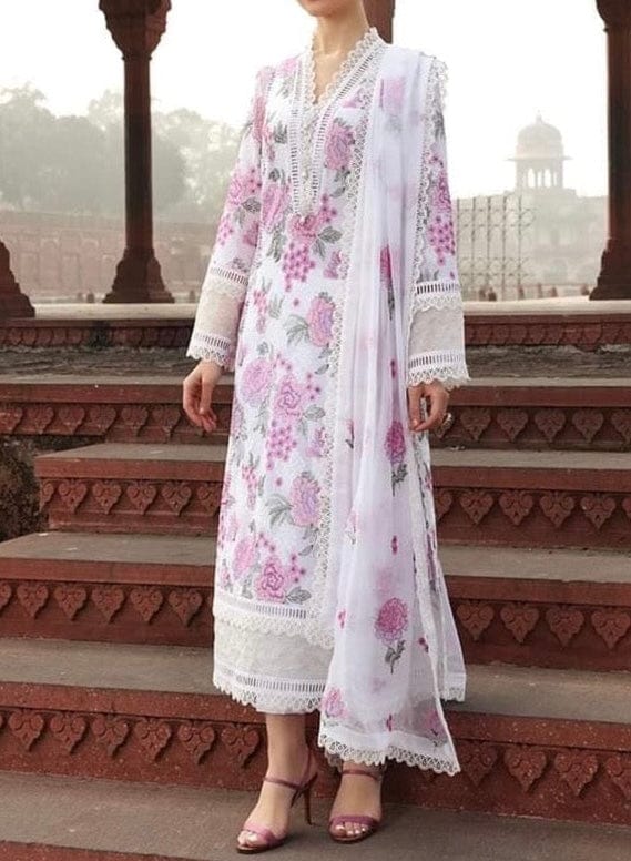Grace S192-Embroided 2pc linen dress