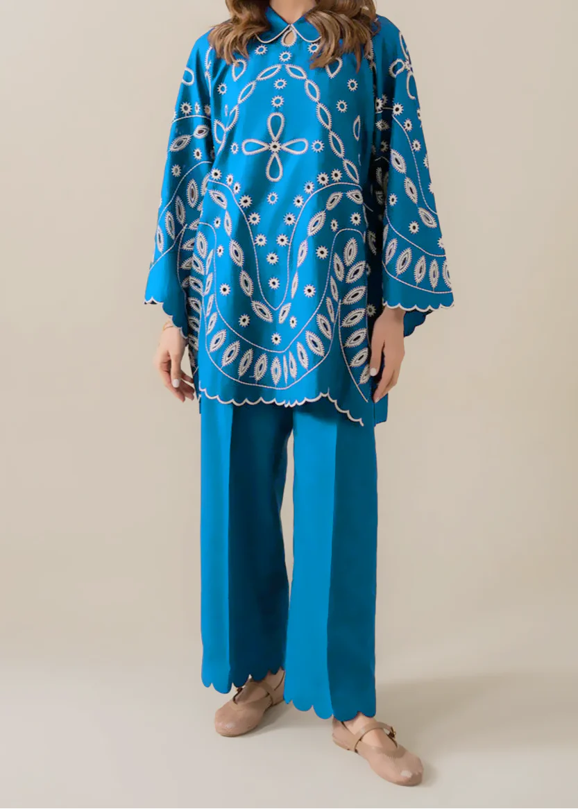 Grace W890-Embroidered 2pc Chikankari Marina Dress.