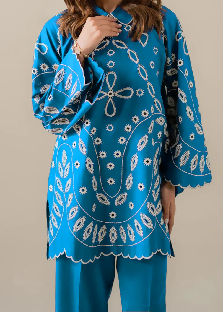 Grace W890-Embroidered 2pc Chikankari Marina Dress.