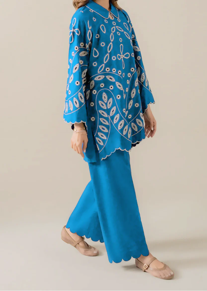 Grace W890-Embroidered 2pc Chikankari Marina Dress.