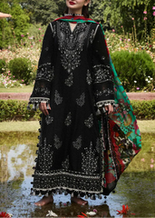 Grace Z(S1152)- Stitched Embroidered 3pc Lawn Dress With Printed Munar Dupatta.