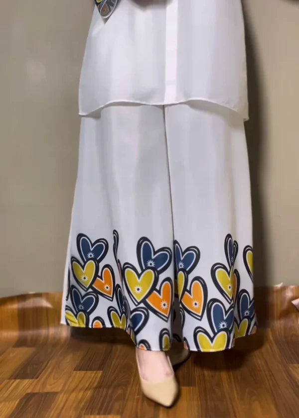 CS-109 FLORA- STITCHED 2PC PRINTED CO-ORD SET.