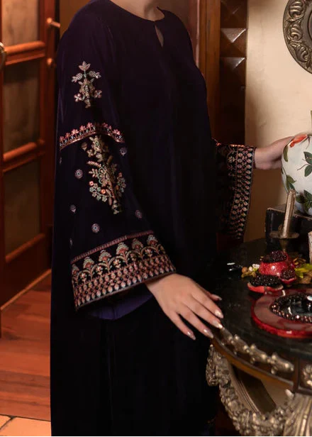 Grace W997-Embroidered 2pc Velvet Dress.