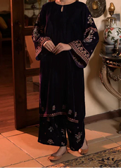 Grace W997-Embroidered 2pc Velvet Dress.