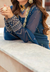 ESHAL– Embroidered Chiffon Unstitched 3Pc Suit.