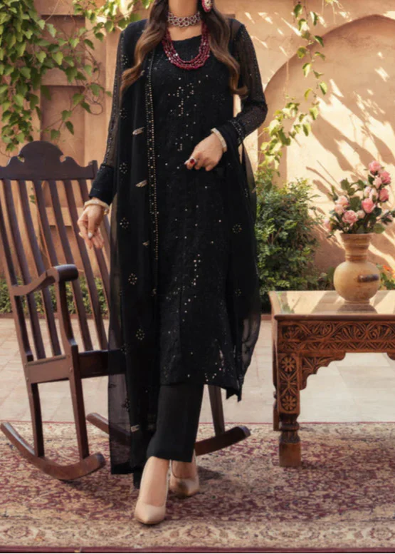 EIRA – Embroidered Chiffon Unstitched 3Pc Suit