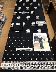 Grace W687- Embroidered 2pc Linen dress.