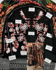 Grace S94- Heavy Shifli Embroidered 3pc lawn dress with Digital printed Silk Dupatta.