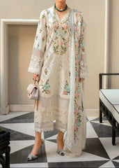 Grace S1315-Embroidered 3pc Lawn Dress With Embroidered Organza Dupatta.