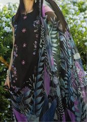Grace S1397 - Embroidered 3pc Lawn Dress With Printed Lawn Dupatta.