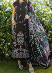 Grace S1397 - Embroidered 3pc Lawn Dress With Printed Lawn Dupatta.