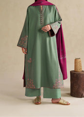 Grace Z-(S1290)- Stitched Embroidered 3pc Lawn Dress With Printed Lawn Dupatta.