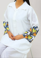 CS-109 FLORA- STITCHED 2PC PRINTED CO-ORD SET.