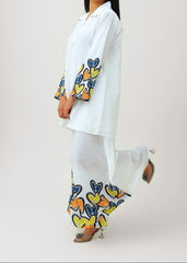 CS-109 FLORA- STITCHED 2PC PRINTED CO-ORD SET.