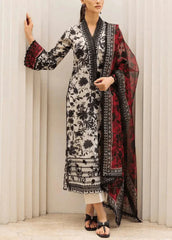 Grace S1104-Printed & Embroidered 3pc Lawn dress with Digital Printed Lawn Dupatta.