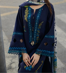Grace S1446-Embroidered 3pc Lawn Dress With Printed Lawn Dupatta.